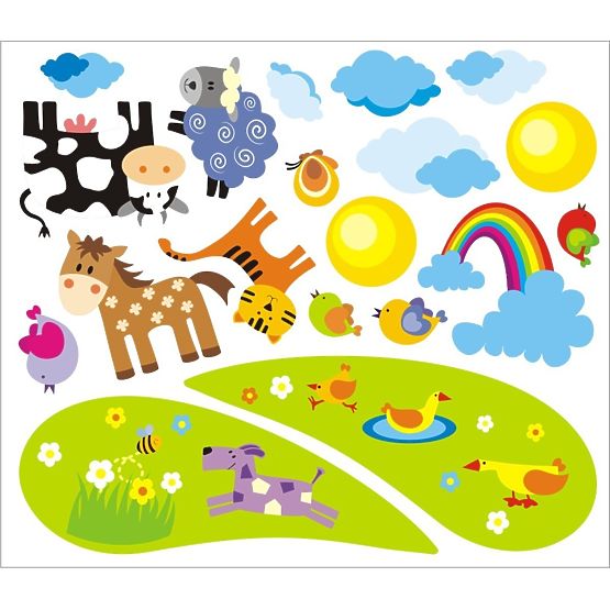 BAZAR Samolepka na postel - Farma