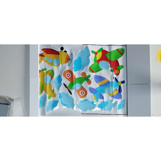 BAZAR Samolepka na postel - Letadla