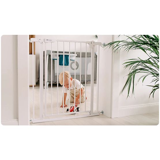 Bezpečnostní zábrana dveře/schodiště - šedá