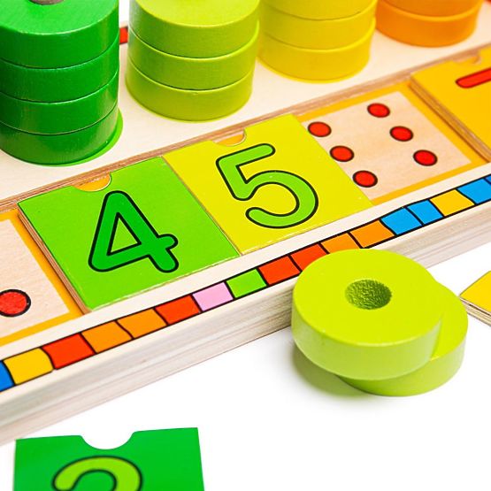 Bigjigs Toys Deska nasazování s čísly