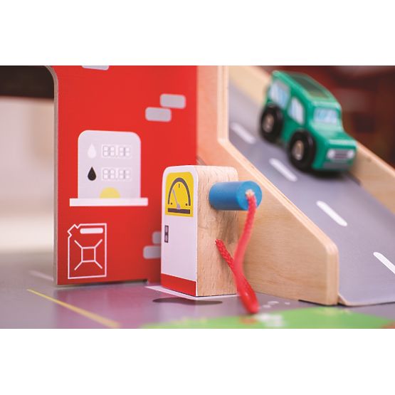 Bigjigs Toys Garáž s parkovištěm