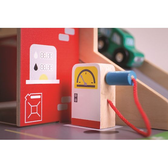 Bigjigs Toys Garáž s parkovištěm