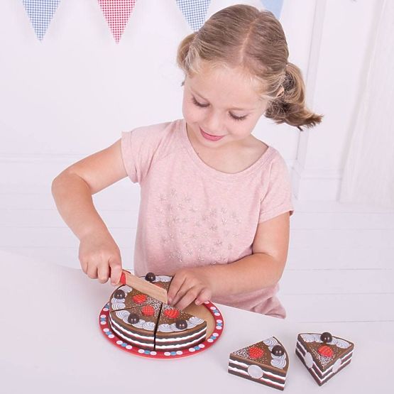Bigjigs Toys Krájecí čokoládový dort