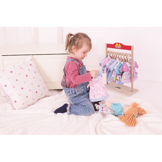 Bigjigs Toys Látková panenka Poppy 28 cm
