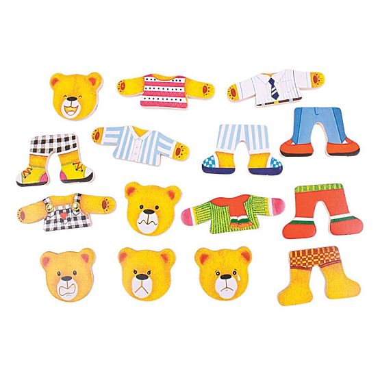 Bigjigs Toys Oblékací puzzle Medvědí rodinka