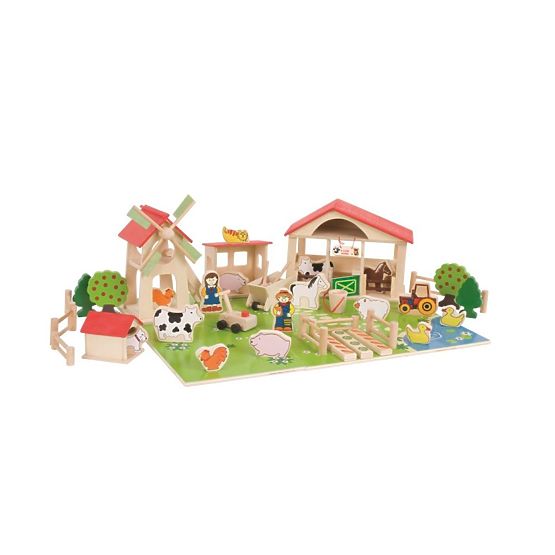 Bigjigs Velká dřevěná farma