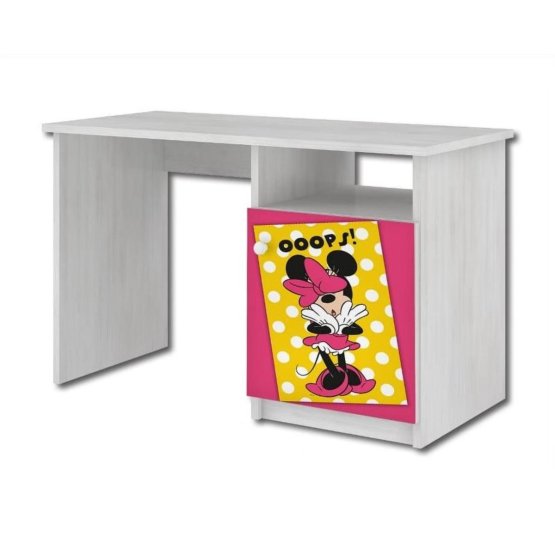 Dětský psací stůl - Minnie OOOPS! - dekor norská borovice