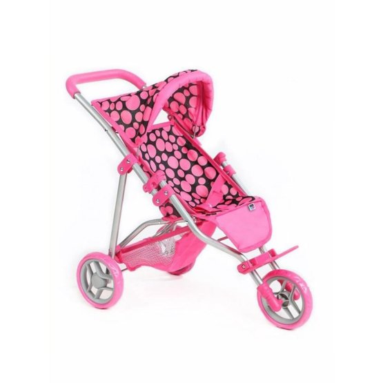 Sportovní kočárek pro panenky PlayTo Olivie růžový Dle obrázku