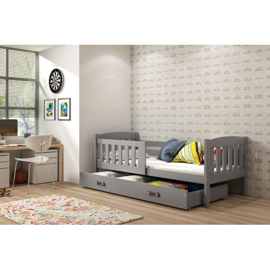 Dětská postel Exclusive šedá - šedý detail