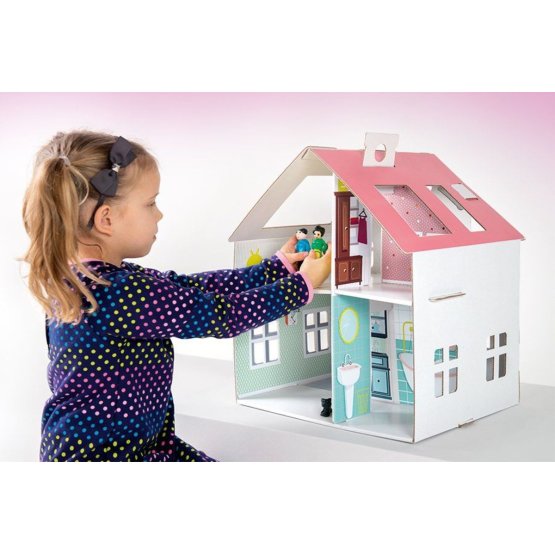 Dreamy - Dětský kartónový domeček pro panenky