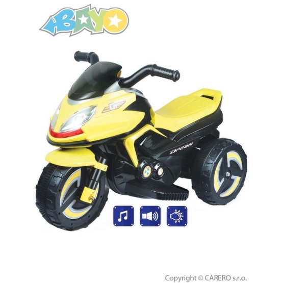 Elektrická motorka BAYO KICK yellow Žlutá