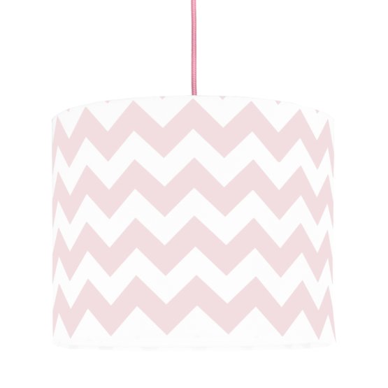 Textilní závěsná lampa Cik Cak Mini - růžová