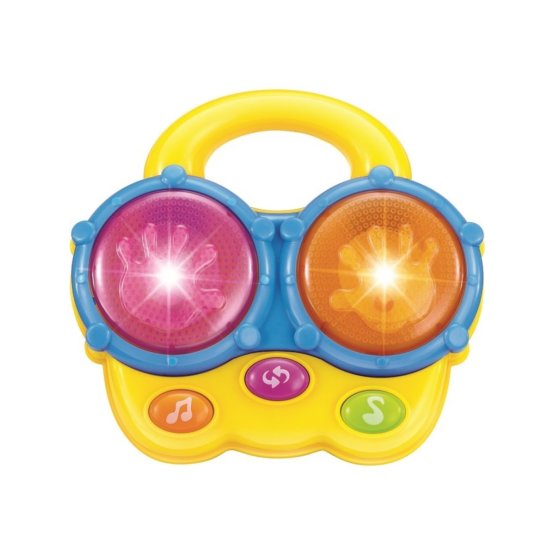 Dětská hračka se zvukem Baby Mix Bubínek yellow Žlutá