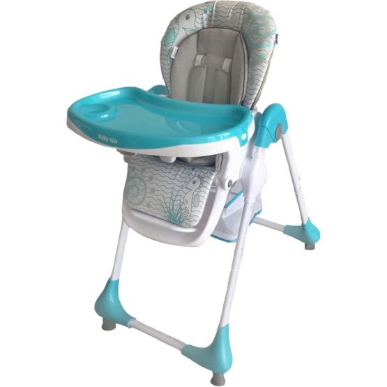 Jídelní židlička Baby Mix Junior blue Modrá