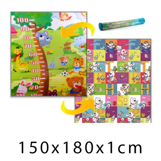 Dětský pěnový koberec - Piknik + medvídci 150x180x1cm