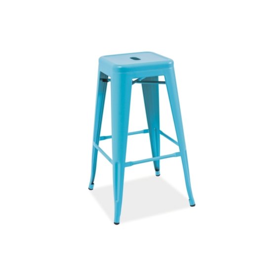 Barová židle LONG modrá