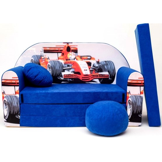 Dětská pohovka Formule Modrá