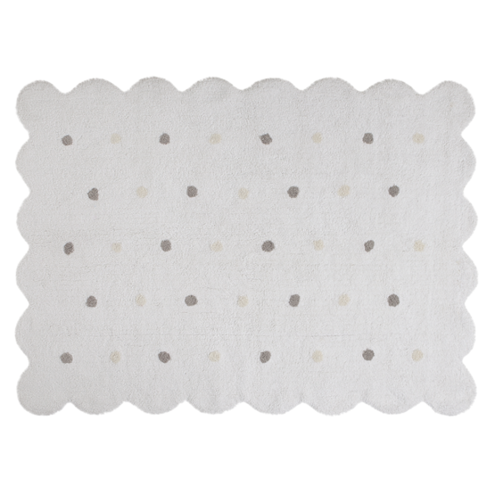 Dětský koberec Biscuit - White