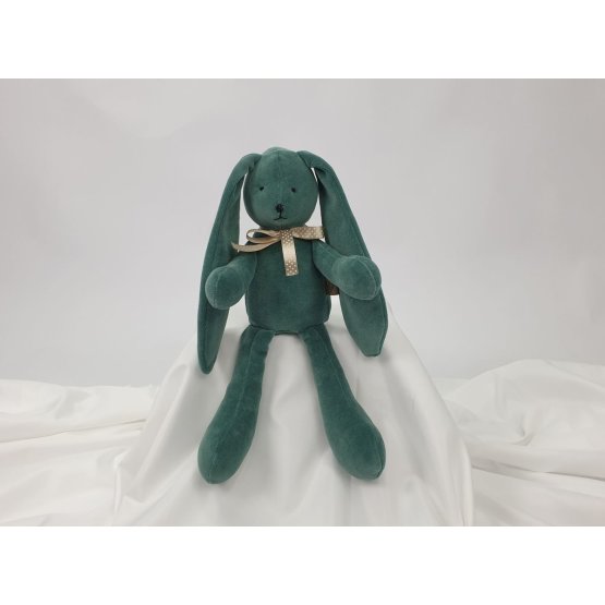Velurová hračka Králiček 35 cm - zelený