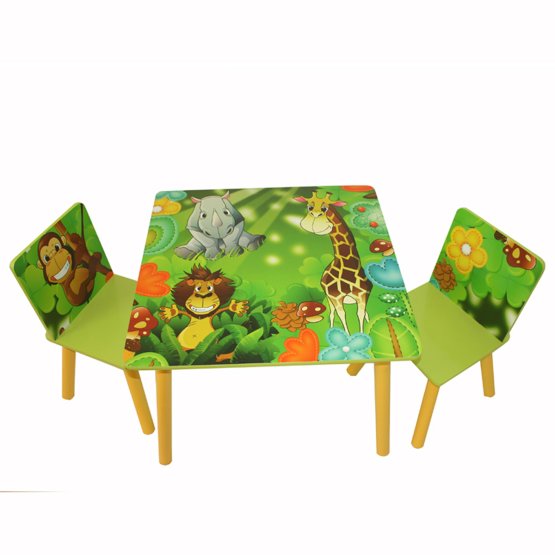 Dětský stůl s židlemi Jungle