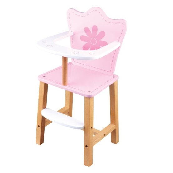 Dřevěná jídelní židlička pro panenky