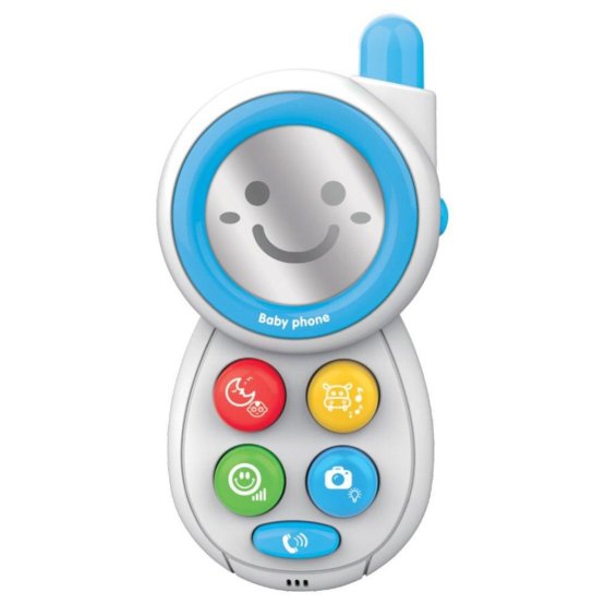 Dětská hračka se zvukem Baby Mix Telefónek modrý