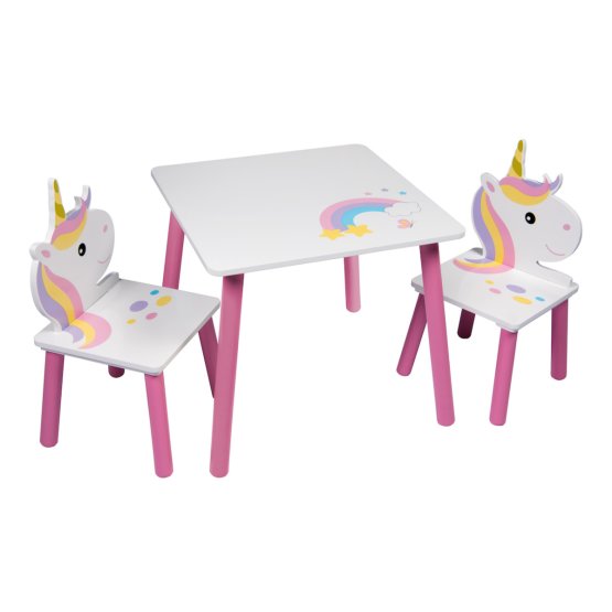 Dětský stůl s židlemi - Jednorožec II