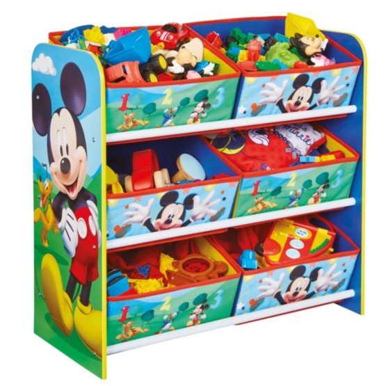 BAZAR Organizér na hračky Mickey Mouse Clubhouse (poškozený povrch)