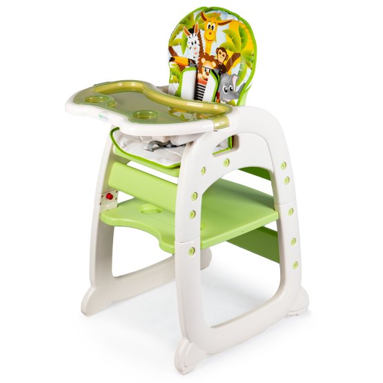 Jídlení židlička 2v1 - zelená