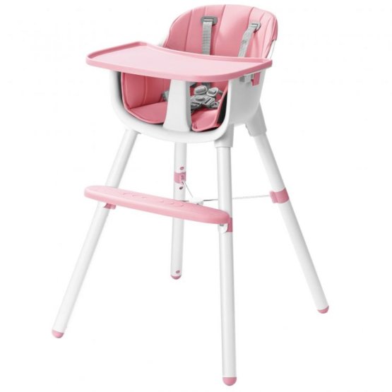 Jídelní židlička 2v1 Chloe - růžová