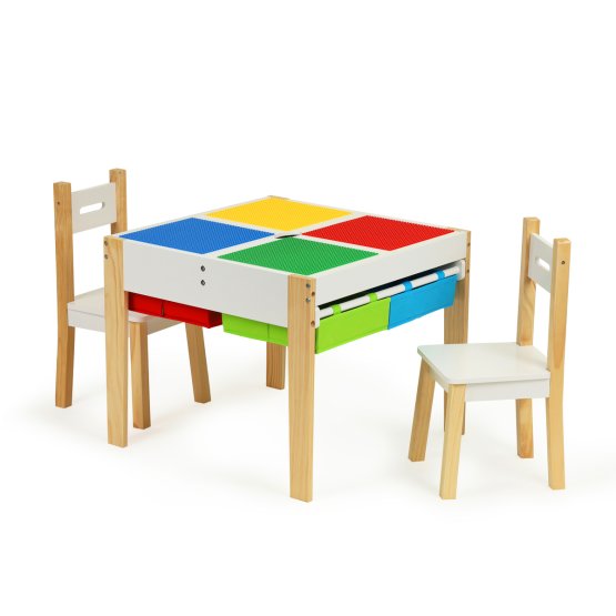 Dětský dřevěný stůl s židlemi Creative