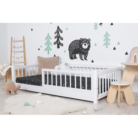 BAZAR - Dětská nízká postel Montessori Ourbaby - bílá