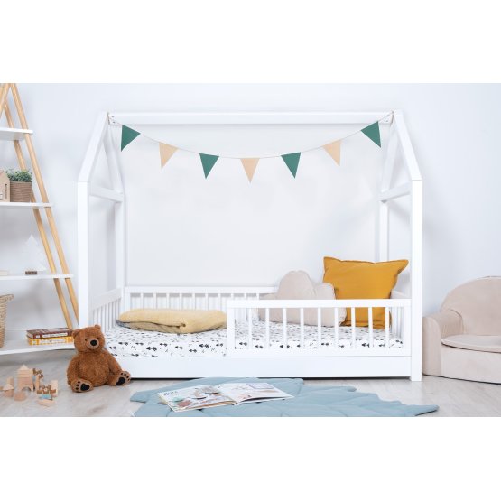 BAZAR - Montessori domečková postel Elis - 160x70 - bílá