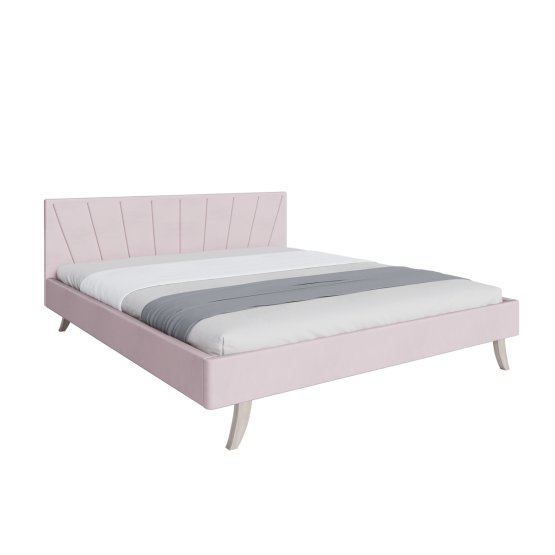 Čalouněná postel HEAVEN 140 x 200 cm - Pudrově růžová
