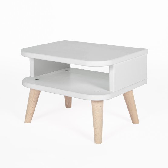 Noční stolek NELL - bílý