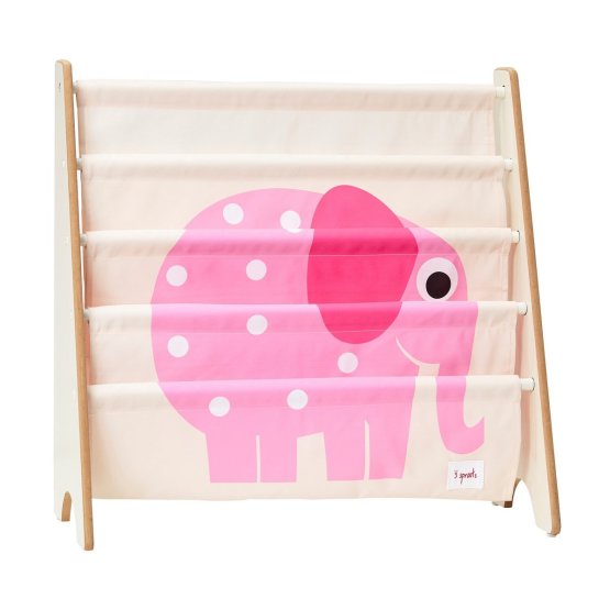 Stojan na knížky 3 SPROUTS - Růžový slon
