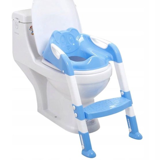 Židlička a schůdky na WC - modrá