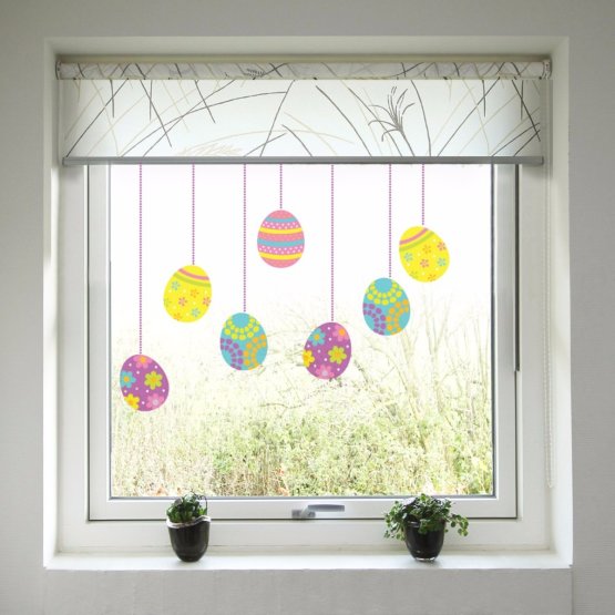 Velikonoční dekorace na okno - Kraslice