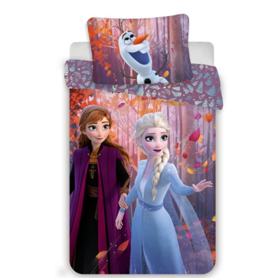 Dětské povlečení 140 x 200 cm + 70 x 90 cm cm Frozen Anna a Elsa