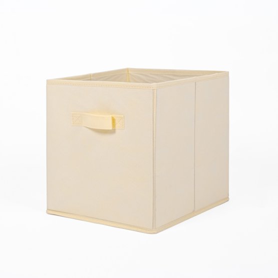 Dětský úložný box na hračky - Pastelově žlutý