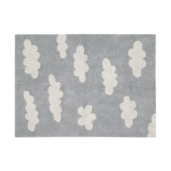 Dětský bavlněný koberec - Clouds Grey