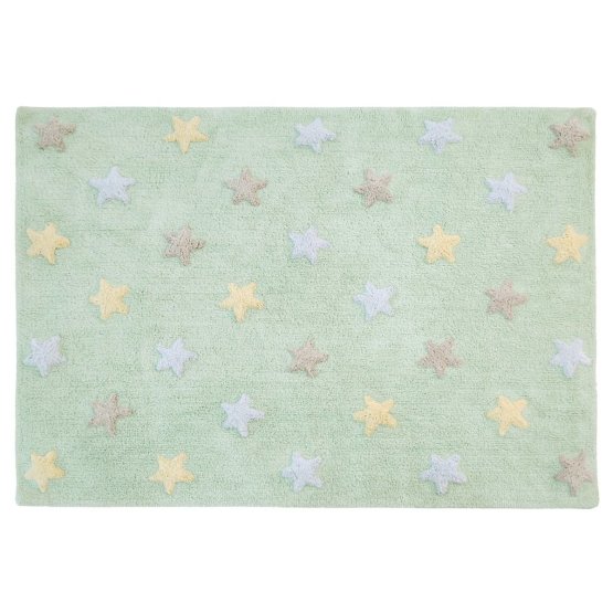 Dětský koberec s hvězdami Tricolor Stars - Soft Mint 