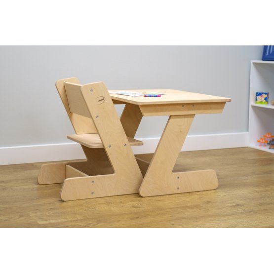 Dětský stůl s židličkou Zetko - přírodní