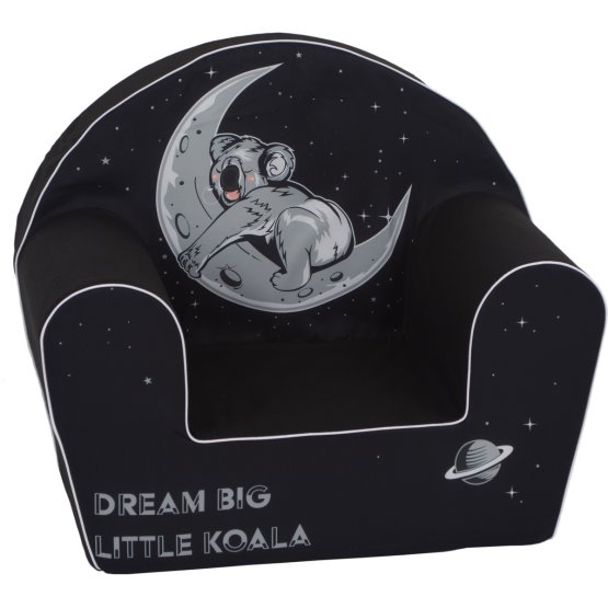 Dětské křesílko Koala na měsíci - černé