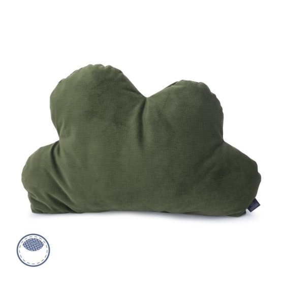 Sametový polštář obláček Savana - zelený