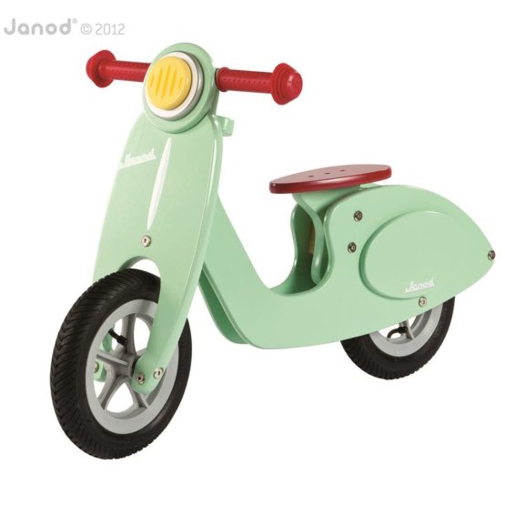 Janod Dřevěné odrážedlo Vespa mint