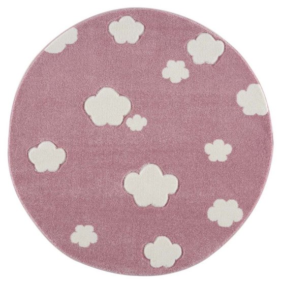 Dětský koberec Sky Cloud - růžový