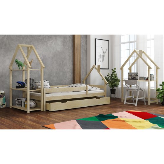 Dětská postel domeček Ollie - přírodní