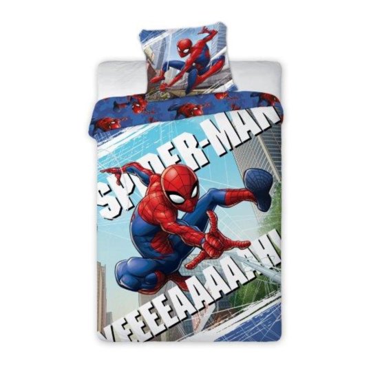 Dětské povlečení 140x200+70x90 Spider-Man a pavučina