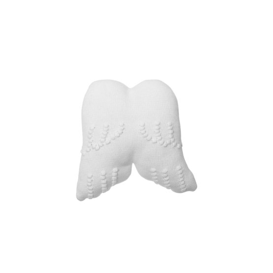 Dekorační pletený polštářek - Angel Wings